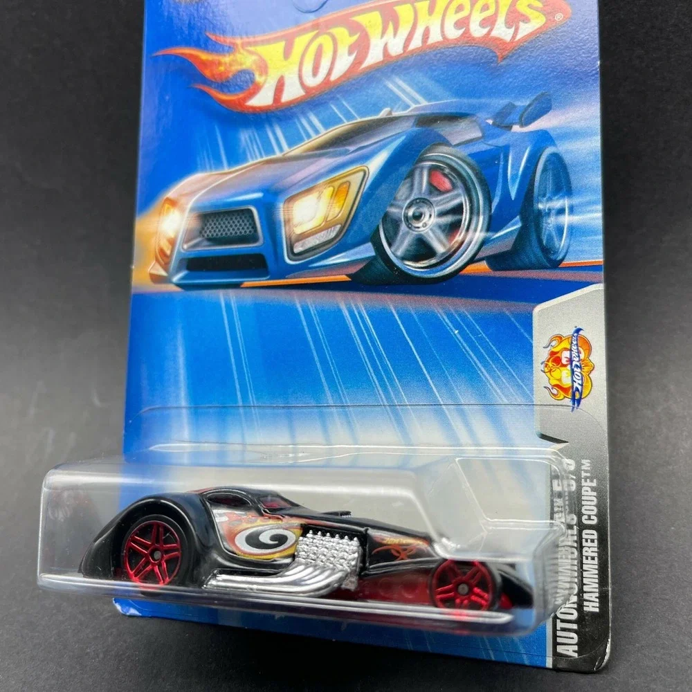 Hot Wheels Autonomicals Hammered Coupe 5/5 Car Black &Red Diecast 1/64 Scale 162